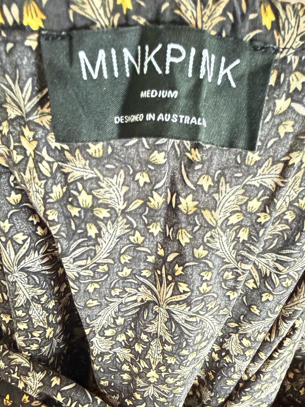 Minkpink Yasamin Tiered Midi Dress, Size Medium - Picture 5 of 5
